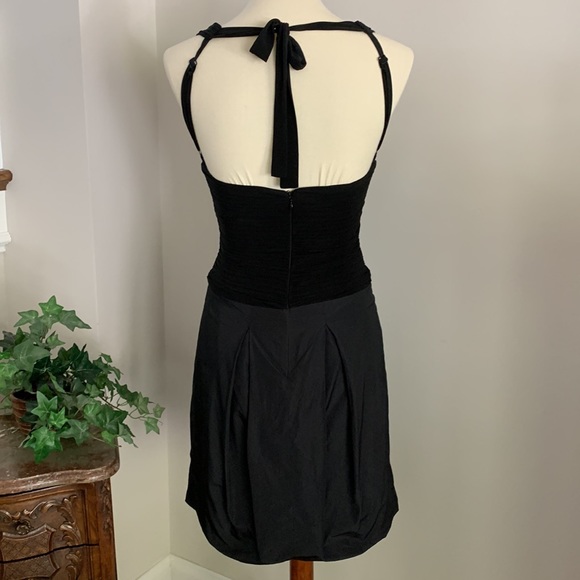 BCBGMAXAZRIA Halter Bubble Skirt Dress - Picture 5 of 10